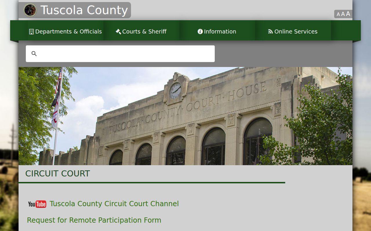 Tuscola County 54th Circuit Court official webpage